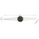 Beaumont LED 28 inch Black Lustre Bathroom Vanity Light Wall Light