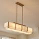 Orleans 8 Light 58.3 inch Distressed Gold Linear Chandelier Ceiling Light