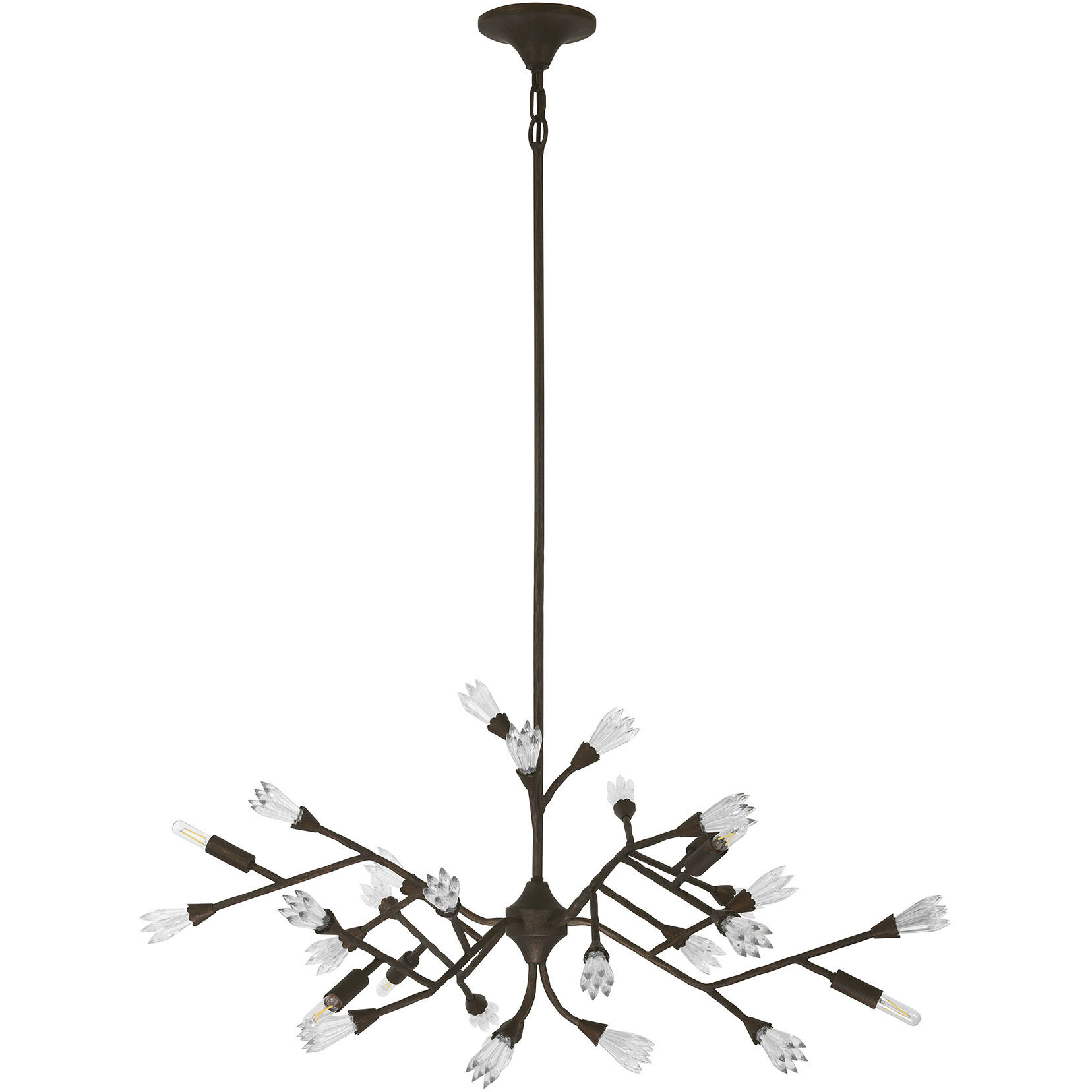 Malinda 6 Light 41 inch Bark Chandelier Ceiling Light