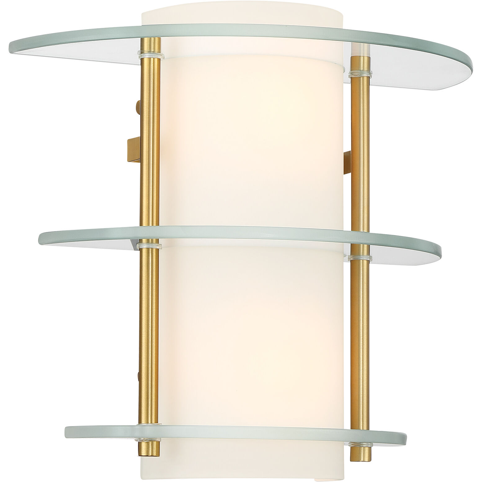 Newell 2 Light 10.25 inch Warm Brass Wall Sconce Wall Light