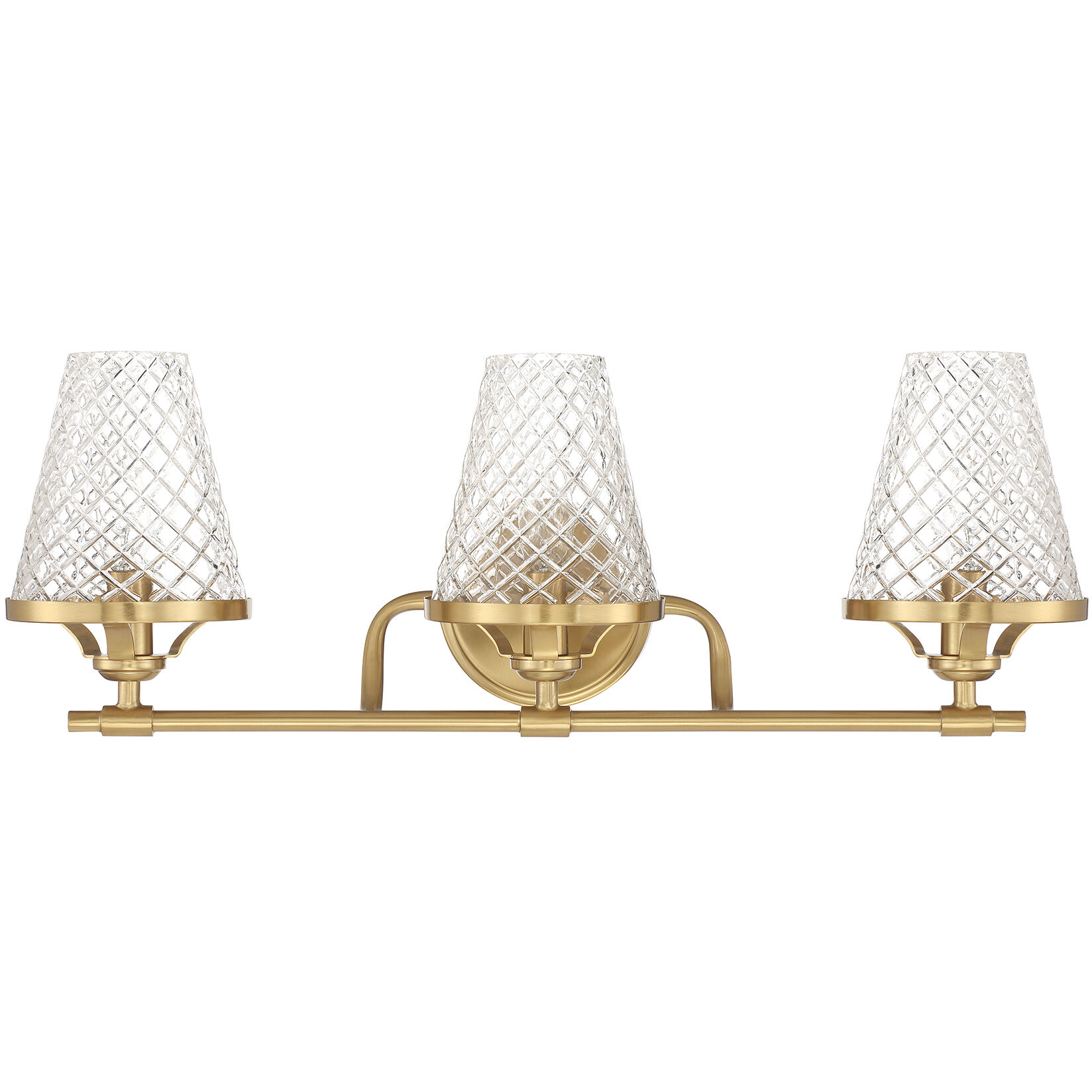 Candler 3 Light 24 inch Warm Brass Bathroom Vanity Light Wall Light