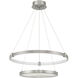 Mayer LED 28 inch Antique Nickel Chandelier Ceiling Light