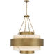 Davenport 8 Light 36 inch Antique Patina Pendant Ceiling Light