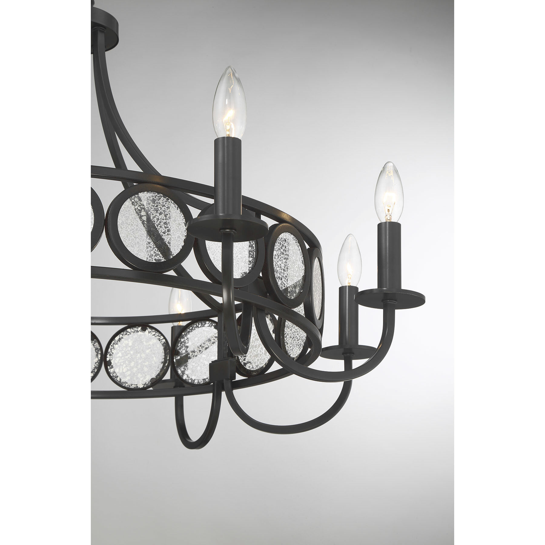 Hearst 8 Light 33 inch Black Tourmaline Chandelier Ceiling Light