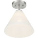 Blair 1 Light 10 inch Satin Nickel Mini-Pendant or Semi-Flush Ceiling Light