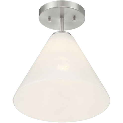 Blair 1 Light 10 inch Satin Nickel Mini-Pendant or Semi-Flush Ceiling Light
