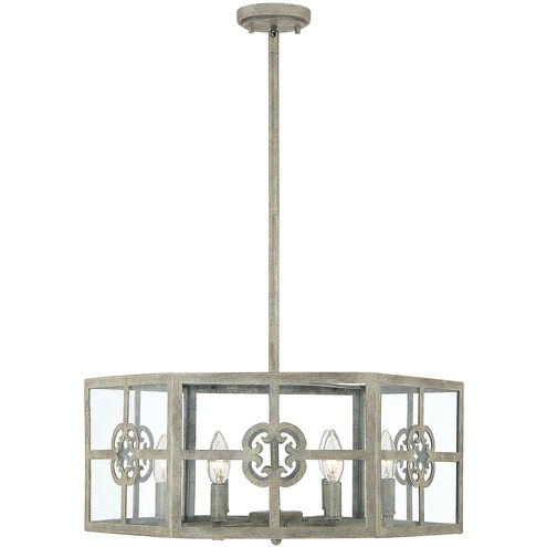 Dalton 6 Light 22 inch Misty Sky Pendant Ceiling Light