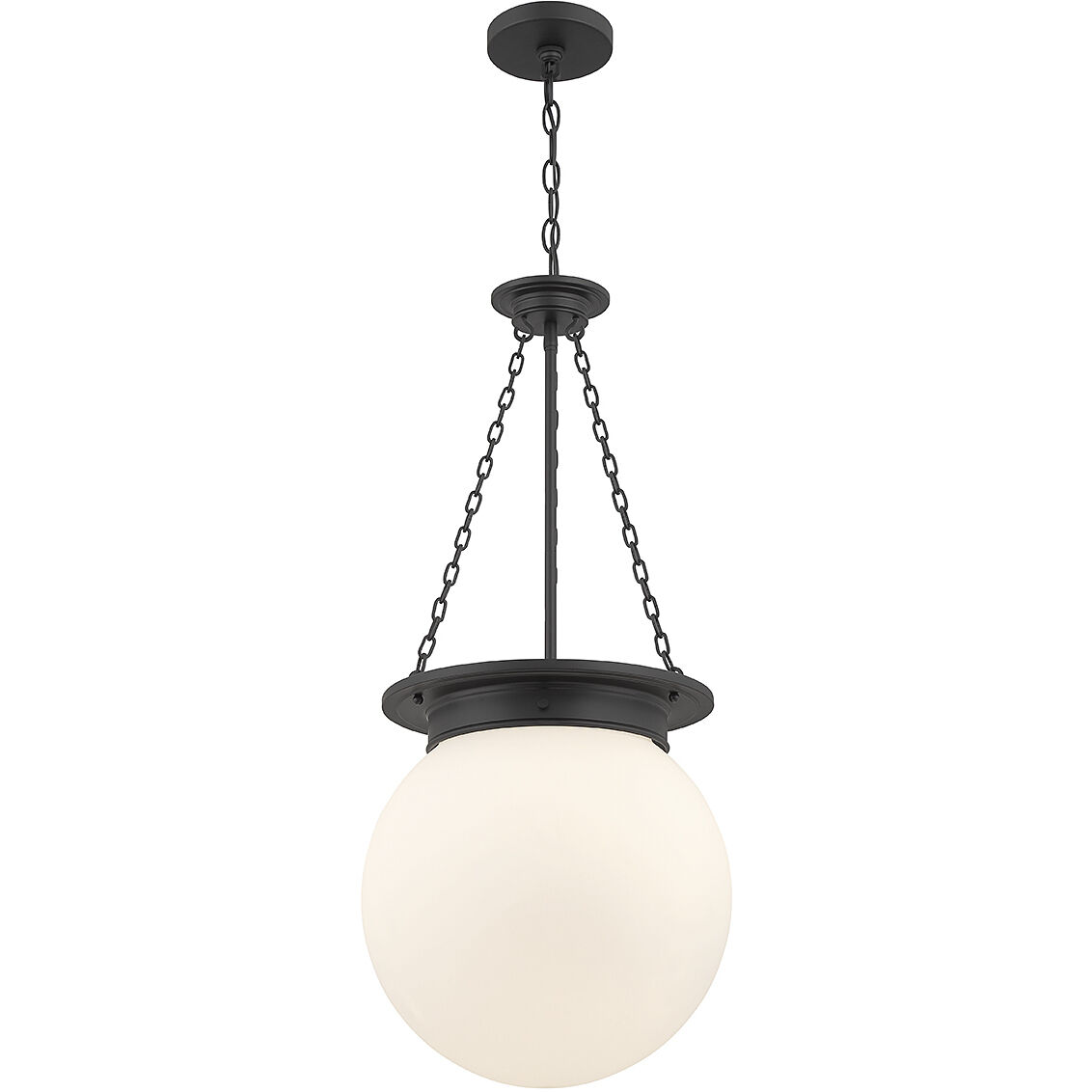 Manor 3 Light 13.5 inch Matte Black Pendant Ceiling Light