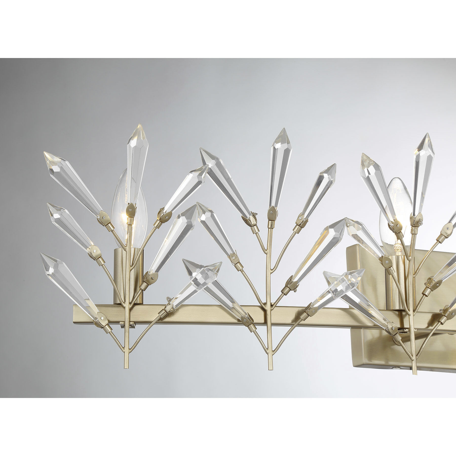 Orianna 4 Light 33 inch Noble Brass Bathroom Vanity Light Wall Light