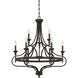 Shields 9 Light 32 inch English Bronze Chandelier Ceiling Light