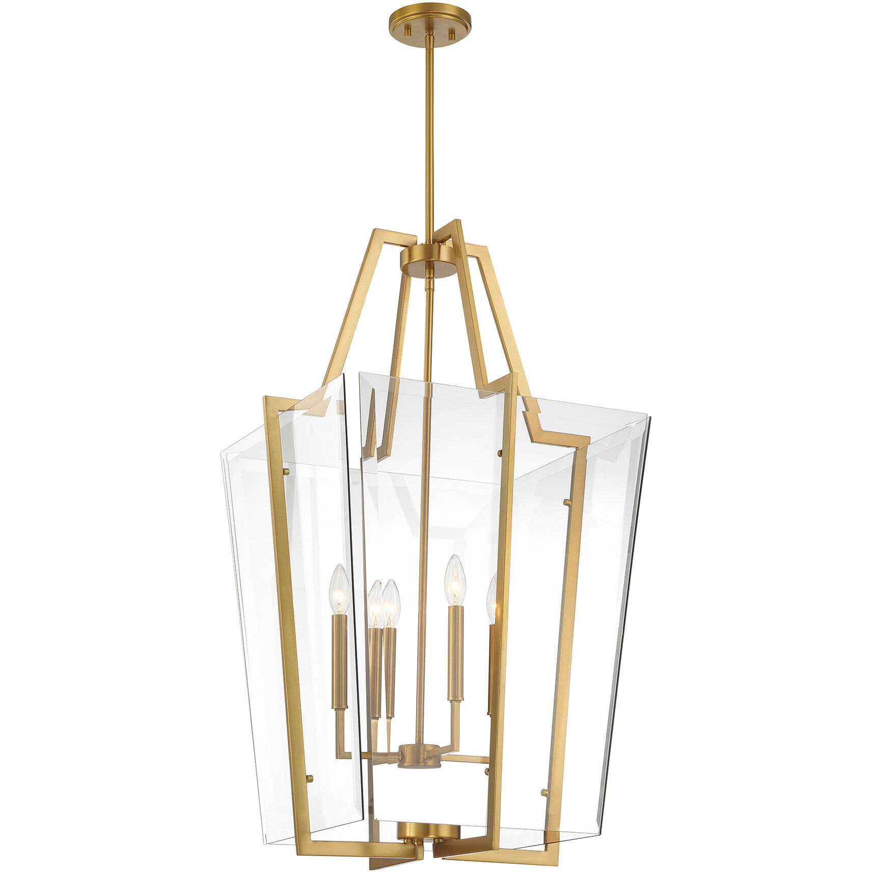 Farell 4 Light 21 inch Warm Brass Pendant Ceiling Light