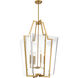 Farell 4 Light 21 inch Warm Brass Pendant Ceiling Light
