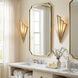 Rivage Wall Sconce Wall Light in Warm Brass