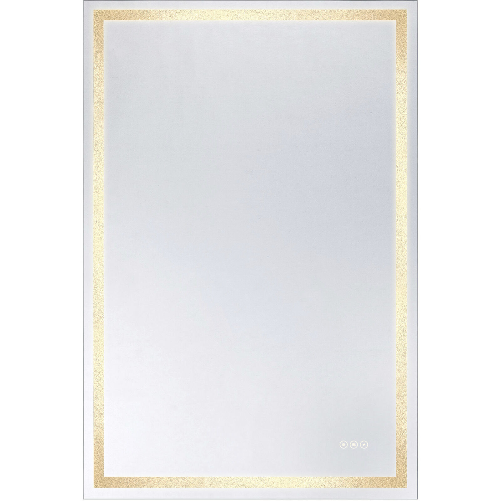 Cordova 48 X 32 inch Crushed Crystal Mirror, Frontlit