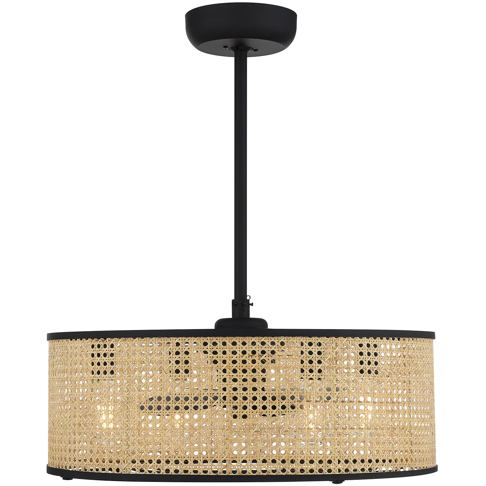 Astoria 14 inch Matte Black with Black Blades Fan D'Lier