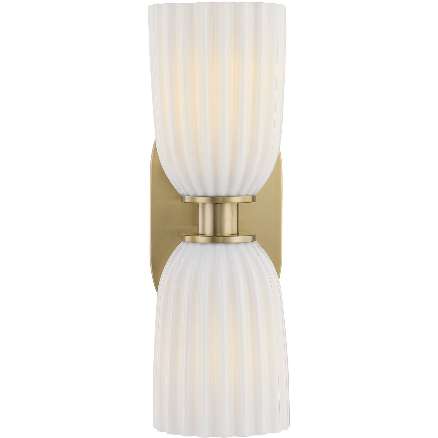 Baldwin 2 Light 4.5 inch Noble Brass Wall Sconce Wall Light, Essentials