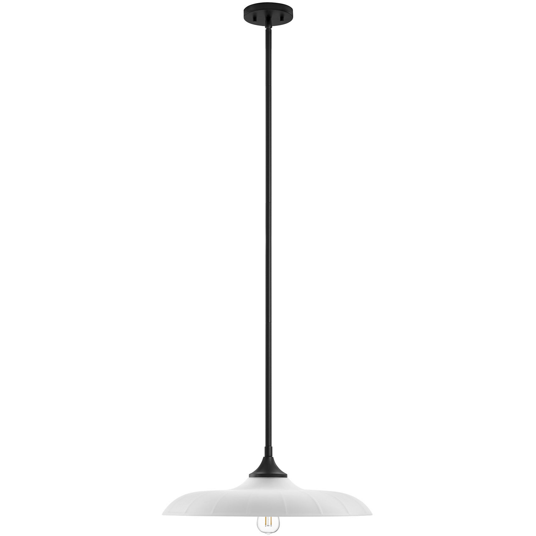 Hadley 1 Light 20 inch Matte Black Pendant Ceiling Light