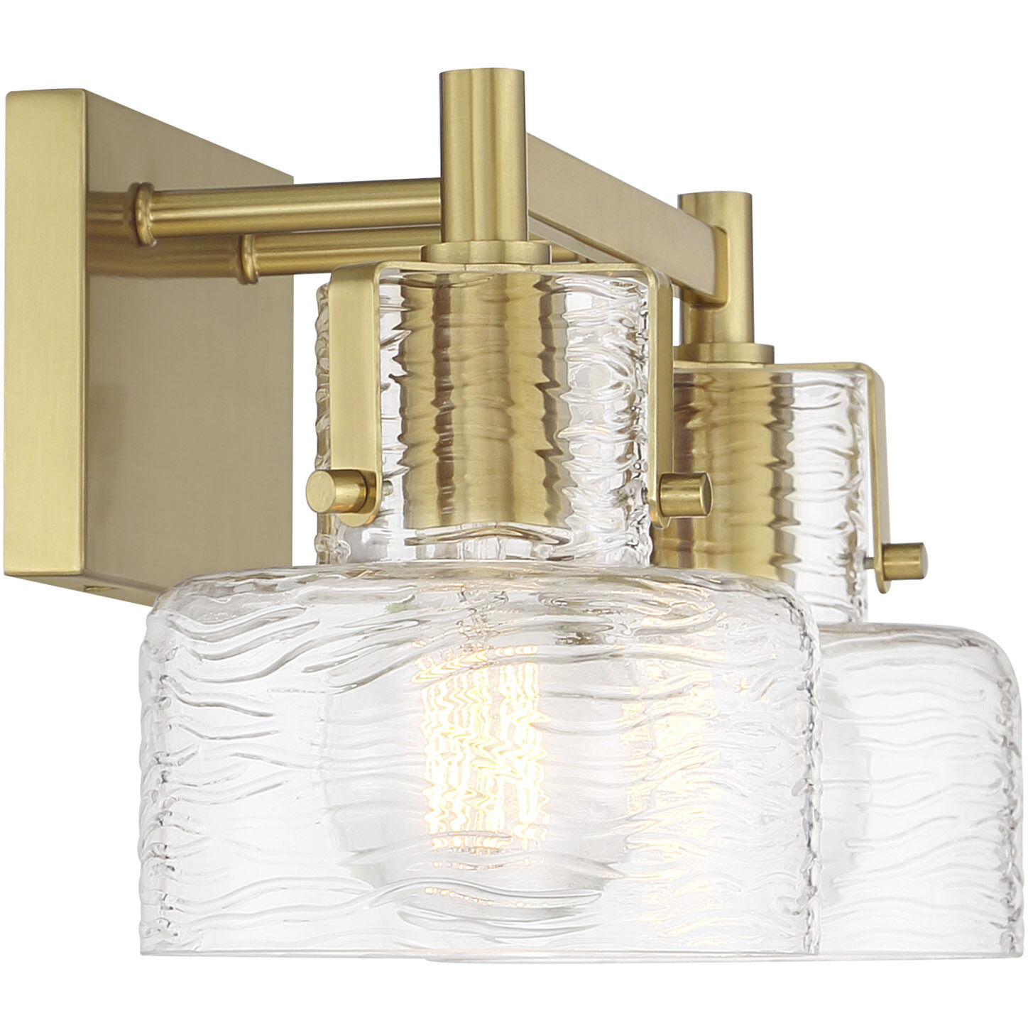 Dover 2 Light 17 inch Warm Brass Bathroom Vanity Light Wall Light