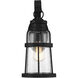 Quinton 1 Light 16 inch Matte Black Outdoor Wall Lantern, Lighting One
