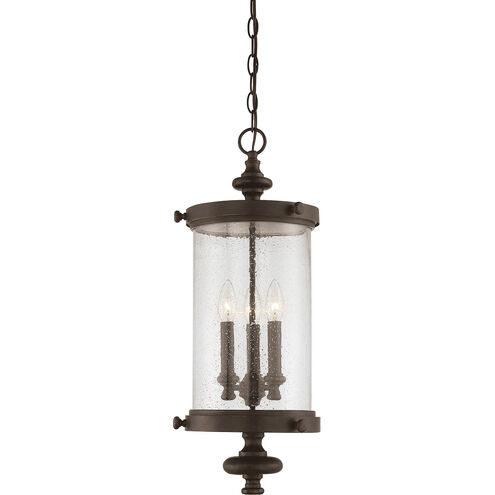 Palmer 3 Light 9 inch Walnut Patina Outdoor Hanging Lantern