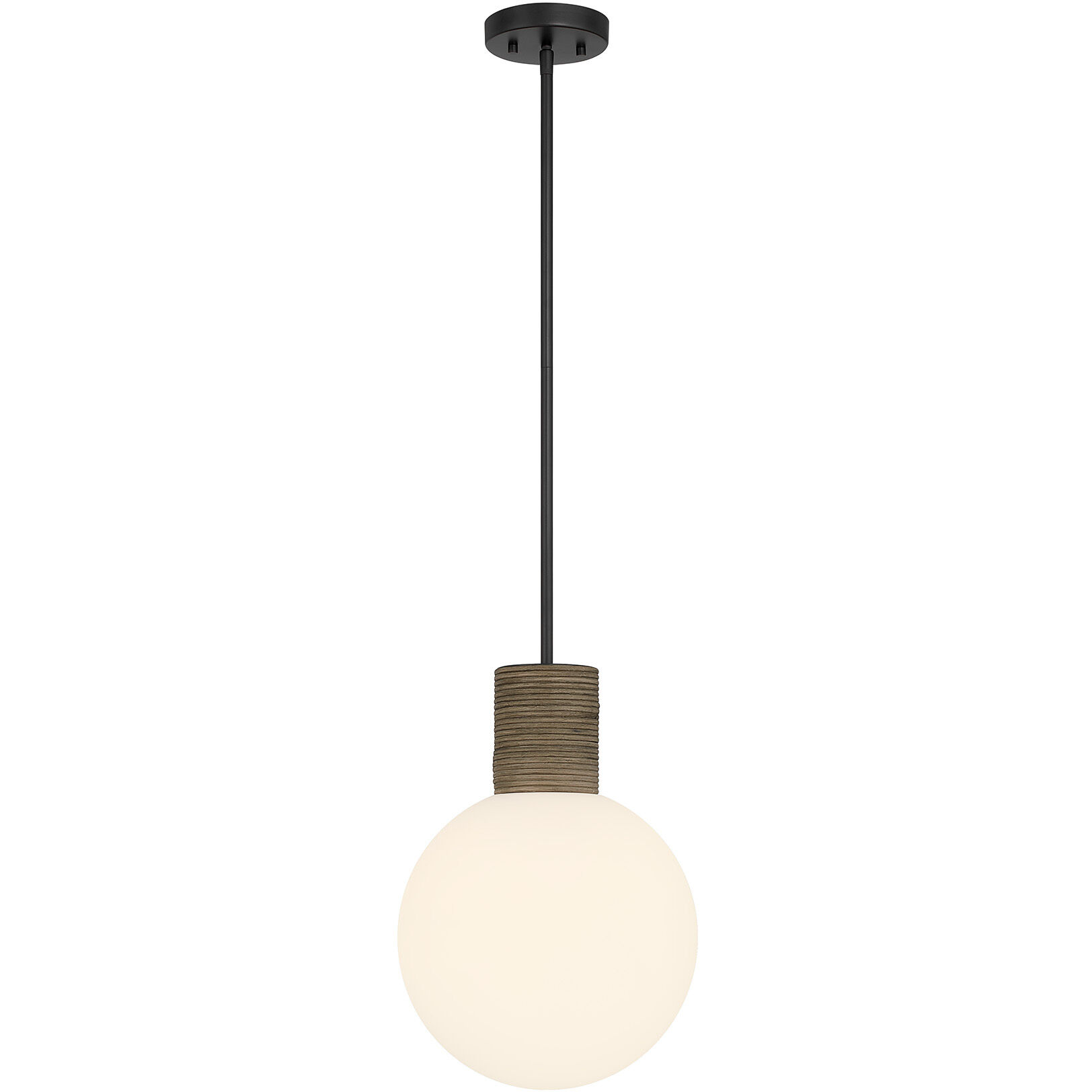 Jarrell 1 Light 12 inch Matte Black Pendant Ceiling Light