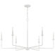 Salerno 6 Light 42 inch Bisque White Chandelier Ceiling Light, Essentials