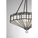 Baguette 4 Light 20 inch Oiled Burnished Bronze Pendant Ceiling Light in Oil Burnished Bronze