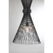 Longfellow 1 Light 16 inch Matte Black Pendant Ceiling Light