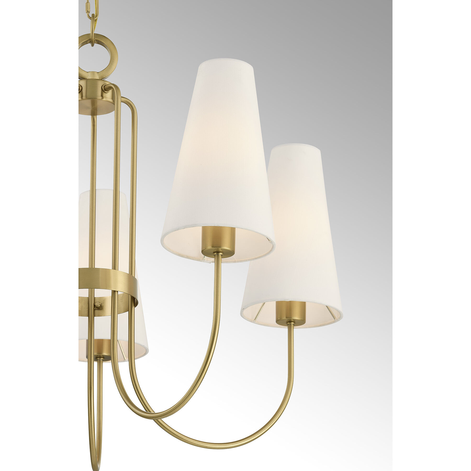 Wilkes 5 Light 30 inch Warm Brass Chandelier Ceiling Light