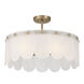 Ashton 4 Light 20 inch Noble Brass Covertible SemiFlush Ceiling Light, Essentials