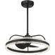 Corona 14 inch Matte Black with Black Blades Fan D'Lier