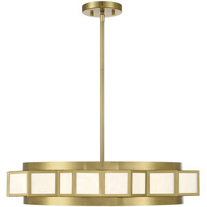 Gideon 4 Light 24 inch Warm Brass Chandelier Ceiling Light