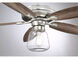 Mclean LED Satin Nickel Fan Light Kit