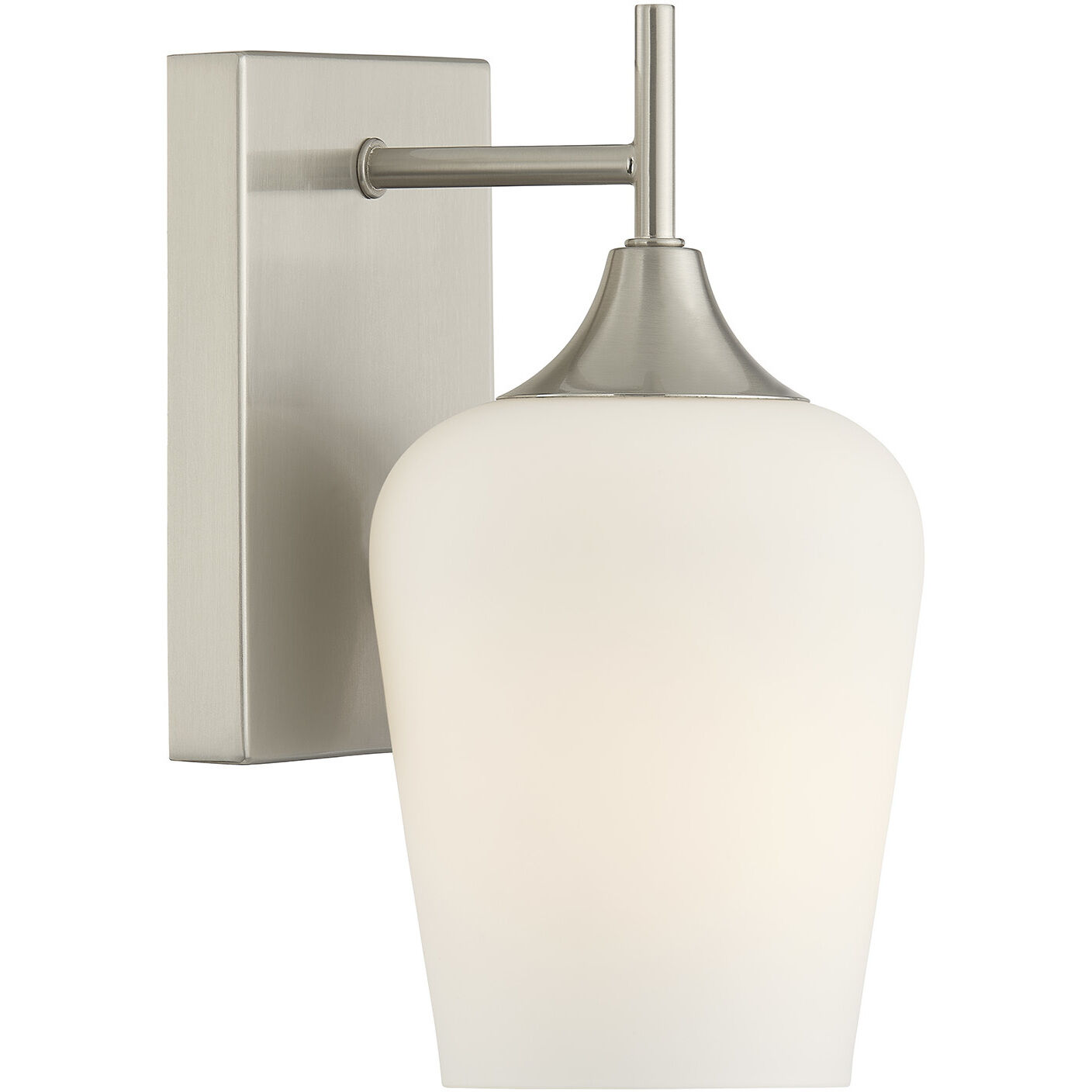 Octave 1 Light Satin Nickel Wall Sconce Wall Light, Essentials
