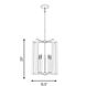 Benson 5 Light 15.5 inch Matte Black Pendant Ceiling Light, Essentials