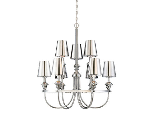 Arden 9 Light 32 inch Polished Chrome Pendant Ceiling Light