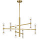 Kingsburg 12 Light 32 inch Warm Brass Chandelier Ceiling Light, Lighting One (Open)
