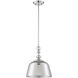 Berg 1 Light 12 inch Polished Nickel Pendant Ceiling Light, Essentials