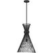 Longfellow 1 Light 16 inch Matte Black Pendant Ceiling Light