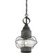 Enfield 1 Light 9.75 inch Oxidized Black Outdoor Hanging Lantern