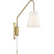 Owen 12 inch 60.00 watt Warm Brass Adjustable Wall Sconce Wall Light, Essentials