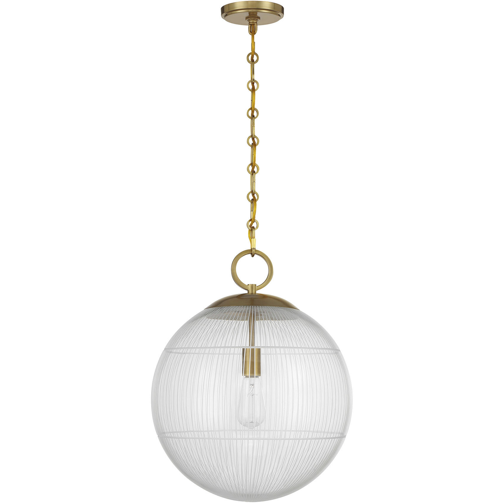 Cabot 1 Light 16 inch Warm Brass Pendant Ceiling Light