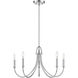 Cameron 5 Light 29 inch Polished Nickel Chandelier Ceiling Light, Essentials
