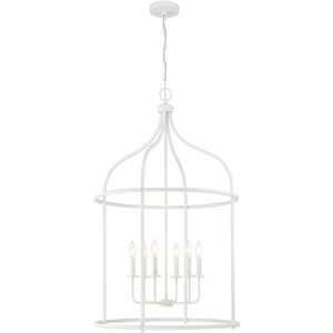 Brookstone 6 Light 26 inch Bisque White Pendant Ceiling Light