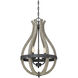 Carrolton 3 Light 16 inch Weathered Birch Pendant Ceiling Light