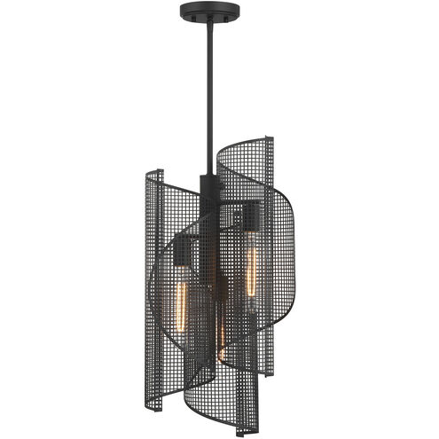 Hillbourne 3 Light 14 inch Matte Black Pendant Ceiling Light