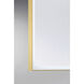 Paulding 72 X 30 inch Gold LED Mirror