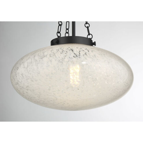Willow 1 Light 16.5 inch Matte Black Pendant Ceiling Light