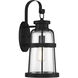 Quinton 1 Light 20 inch Matte Black Outdoor Wall Lantern, Lighting One