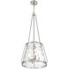 Crawford 4 Light 18 inch Satin Nickel Pendant Ceiling Light